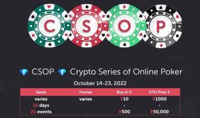 Join the Crypto Series of Online Poker this October with CoinPoker