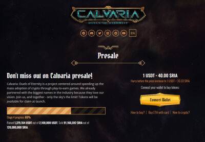 Calvaria Crypto Game Passes 30% of All Tokens Sold – How to Buy?