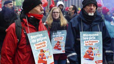 Workers strike across Europe calling for higher wages amid rising inflation