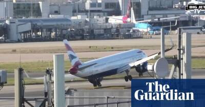BA jet in near-miss at Heathrow after landing aborted in high winds