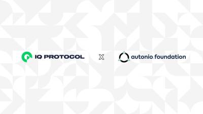 IQ Protocol Announces Live Staking Pool for Trading Tools Provider, Autonio, and Their Native $NIOX Token