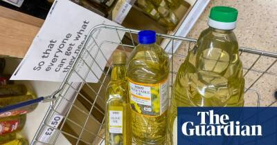UK shoppers stockpile cooking oil and other essentials as prices soar