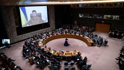 Russian troops led 'deliberate campaign to commit atrocities', Zelenskyy tells UN
