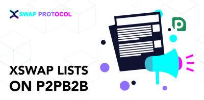 XSwap Lists on P2PB2B