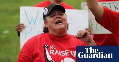 ‘I cannot survive on $260 a week’: US retail and fast-food workers strike