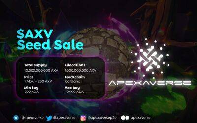 Apexaverse ($AXV) Token Sale Goes Live, Set to Release the Game Trailer