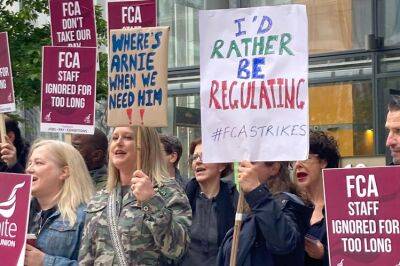 FCA strike sees staff picket Stratford HQ: ‘Hey, hey, FCA much more work and much less pay’
