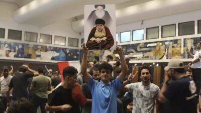 Al-Sadr followers protest in Iraq's parliament against Iran-backed PM candidate