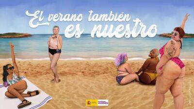Spain launches beach body positivity campaign encouraging women to "reject stereotypes"