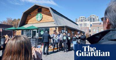 ‘They don’t care about us’: US Starbucks workers allege they were fired for union activity