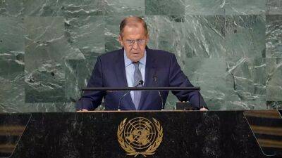 Lavrov blames the West for war in Ukraine and accuses it of Russophobia at UN General Assembly