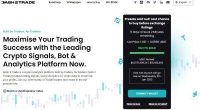 Dash 2 Trade Crypto Presale Blasts Past $13.5 Million Raised, Enters Over-Funding Round