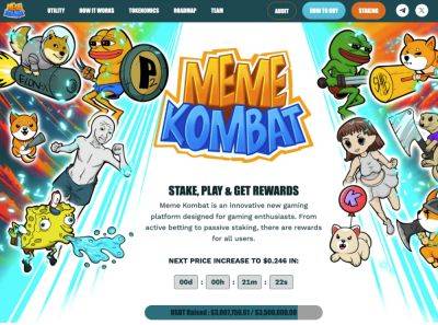 BONK Price Pumps 667% as Meme Kombat Gaming Gem Prepares to Be the Meme Coin to Rule Them All