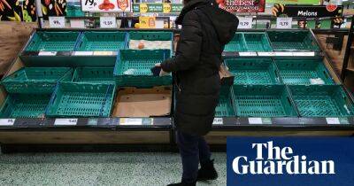 Vegetable shortages in UK could be ‘tip of iceberg’, says farming union