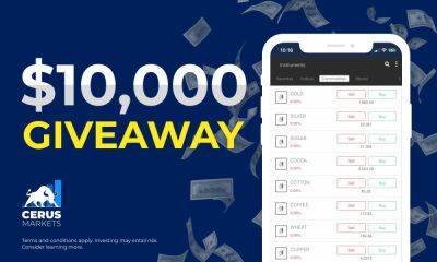 Cerus Markets Launches its Mobile Trading App $10,000 Giveaway