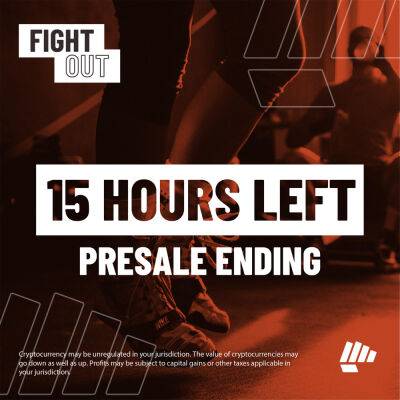 Fight Out Presale Must End Today, Lists in 5 Days – $6 Million Raised, Final Opportunity to Buy With 67% Bonus