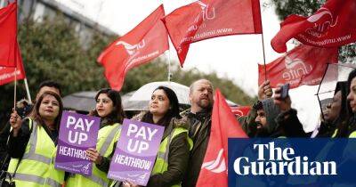 Heathrow ‘operating as normal’ as 10-day strike by security staff begins