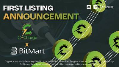 Crypto’s Most ESG-Friendly Project C+Charge Secures March 31st BitMart CEX Listing – Raises $2.9m and $CCHG Token is Selling Fast