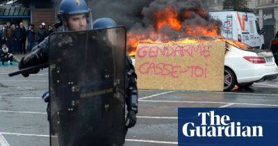 Macron returns to more protests in France on eve of pensions ruling