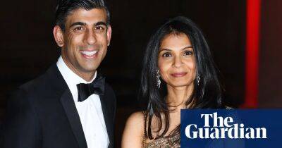 Rishi Sunak’s wife’s stake in childcare firm not mentioned in six ministerial registers