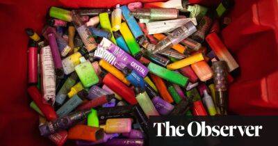 Single-use vapes sparking surge in fires at UK waste plants