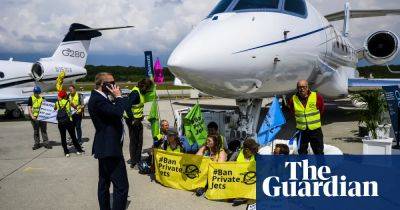 Climate activists disrupt Europe’s biggest private jet fair