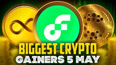 Biggest Crypto Gainers Today 5 May – Flow, Internet Computer, Casper Network