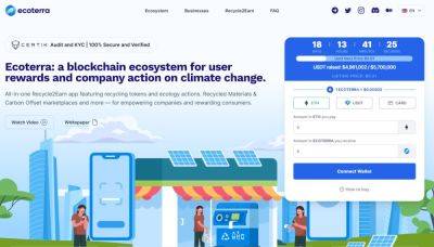 Ground-Breaking Recycle-to-Earn Web3 Platform Ecoterra’s Presale Surges Towards $5 Million as Project Readies Launch of App Demo