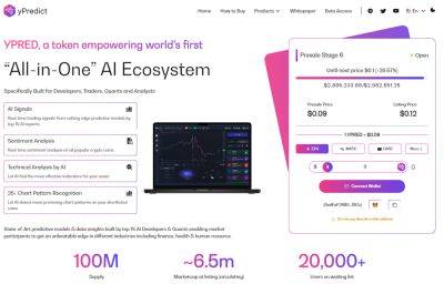 Web3 AI-Intelligence Platform yPredict’s Product Rollout Going From Strength to Strength as $YPRED Presale Surges Towards $3 Million