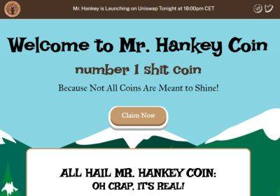Viral New Shitcoin Mr Hankey Coin Explodes 100% at DEX Launch – Here’s Why It Can 100x