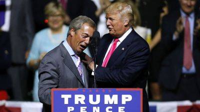 A CEO quits and the BBC apologizes to Trump-ally Nigel Farage. A banking scandal erupts in Britain
