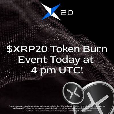 XRP Price Weak But XRP20 Coin Pump Incoming – 5% Token Burn Event Lights Fuse For Weekend Gains