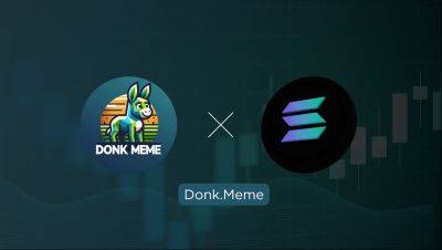 Don’t Miss Donk.Meme Presale, The Next Big MemeCoin On Solana, Set To Out-Perform $WIF & $BOME