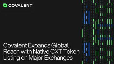 Covalent Expands Global Reach with CXT Token Listing on Major Exchanges
