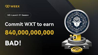 WEEX WE-Launch Unveils Bad Idea AI (BAD) – 840 Billion BAD Tokens Up for Grabs in AI-Crypto Revolution