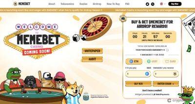 Web3’s First Meme Coin Casino Memebet Token Raises $250,000 in Launch Week