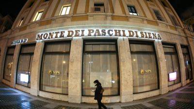 Monte dei Paschi shares fall 6% after lender launches surprise 13-billion-euro bid for Mediobanca